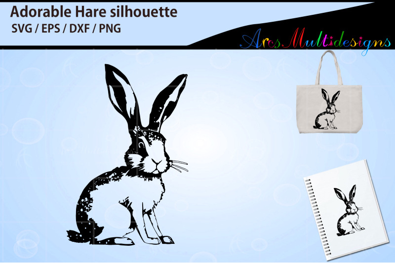 adorable-hare-silhouette