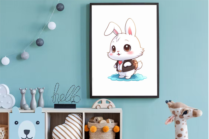 cute-cartoon-bunny-05-tshirt-sticker-png