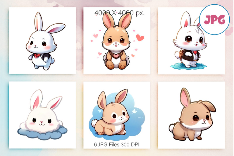 cute-cartoon-bunny-05-tshirt-sticker-png