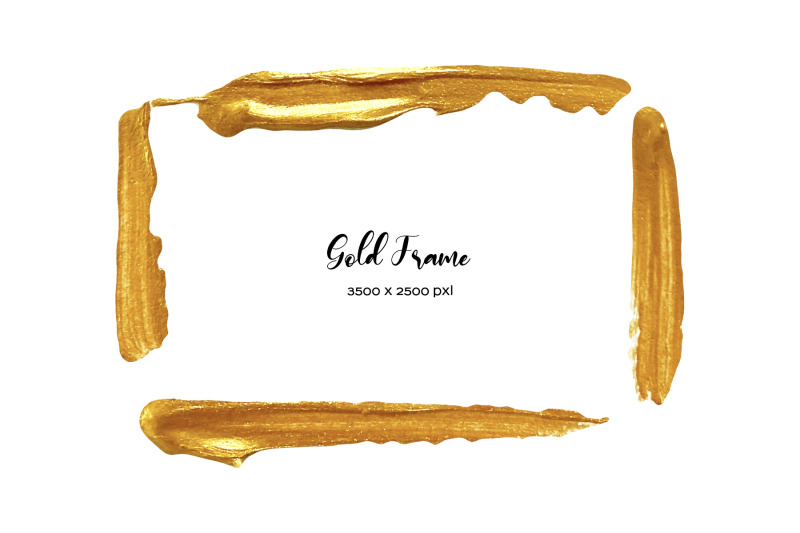 gold-elements-8-png-real-hand-painted-watercolor-gold-frame-amp-element