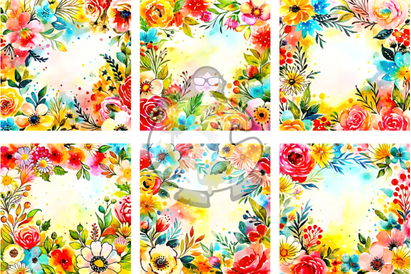 floral-borders-pretty-watercolor-spring-frames