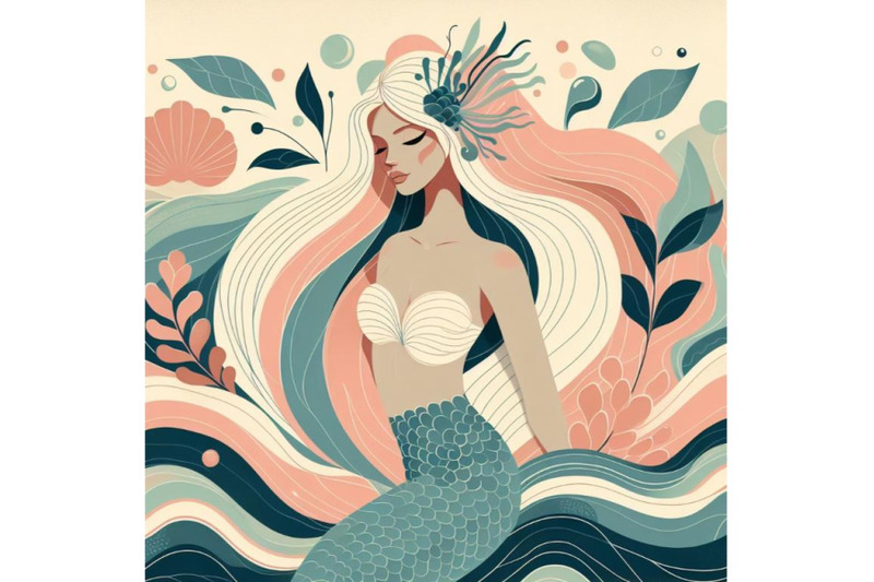 mermaid-contemporary-graphic-minimal-abstract-beauty-design-art-print