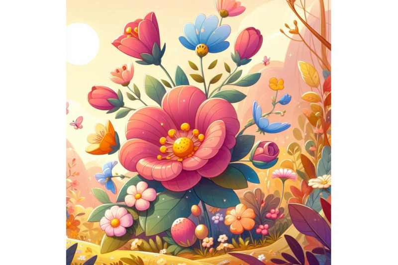 spring-flower-seasonal-nature-background-digital-art