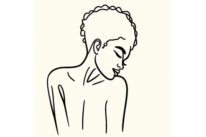 simple-hand-drawn-trendy-line-silhouette-woman-modern-minimalism-art