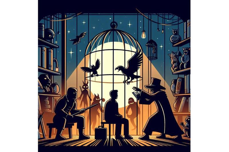 silhoutte-telling-story-art-of-man-in-the-cage