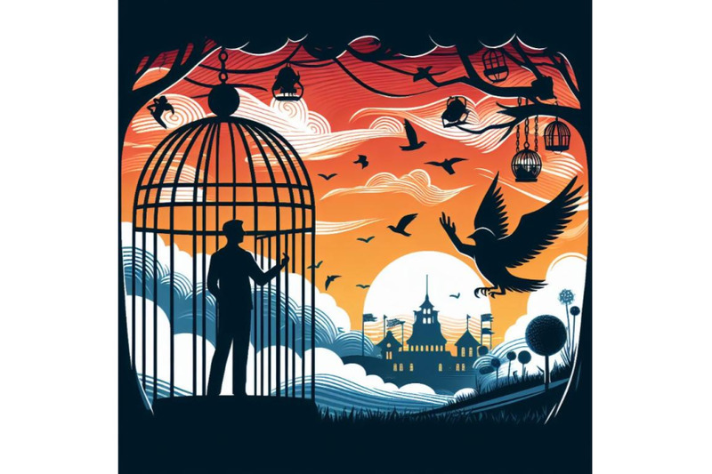 silhoutte-telling-story-art-of-man-in-the-cage