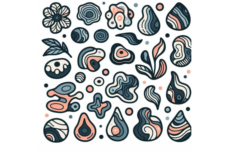 set-of-abstract-organic-shape-hand-drawn-doodle-art