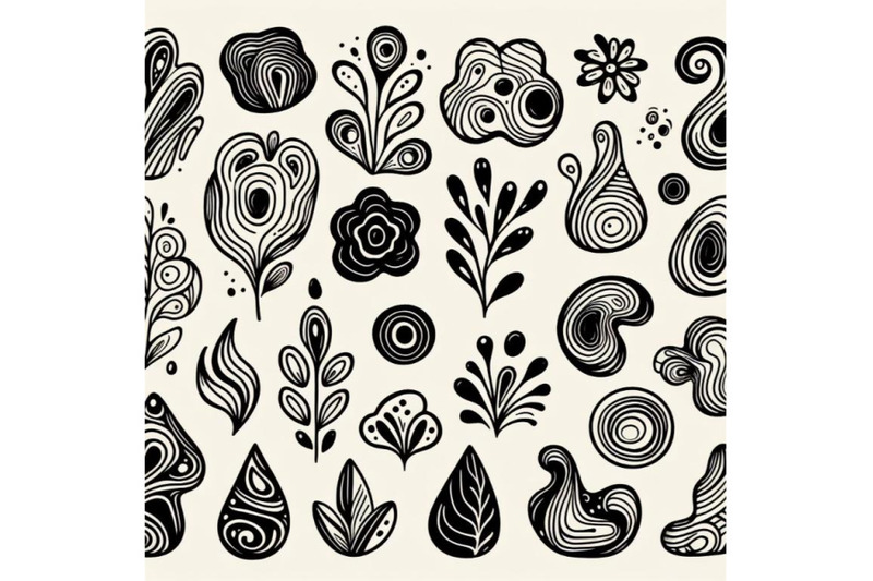 set-of-abstract-organic-shape-hand-drawn-doodle-art