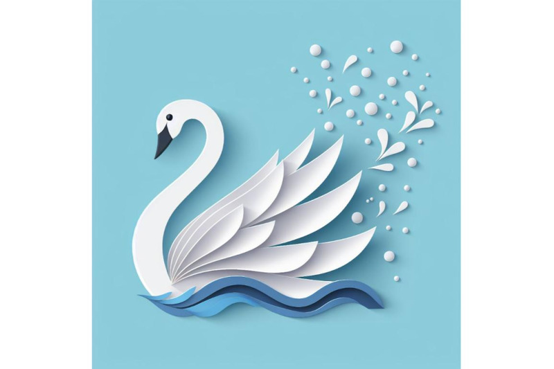 swan-made-of-paper-abstract-art-vector