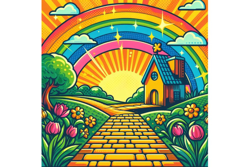 rainbow-over-the-yellow-brick-road