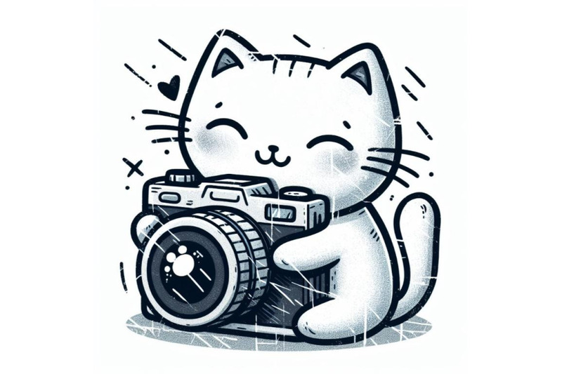 vector-illustration-of-hand-drawn-sketch-crtoon-white-cat-hugs-his-pho