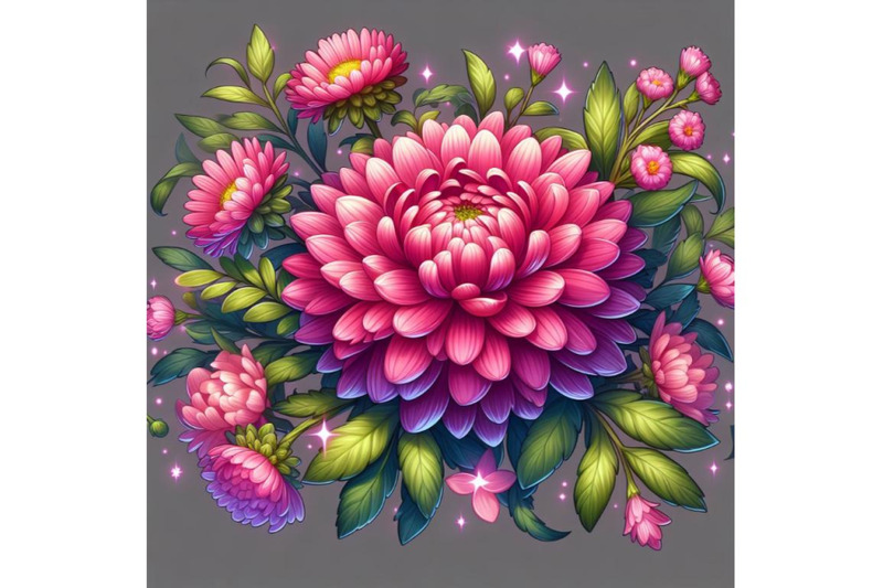 luxurious-pink-aster-flower-blooming