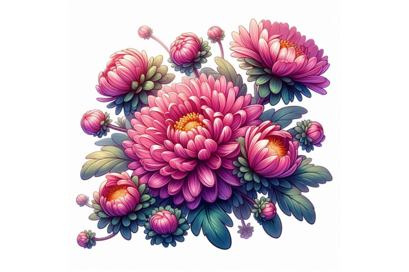 luxurious-pink-aster-flower-blooming