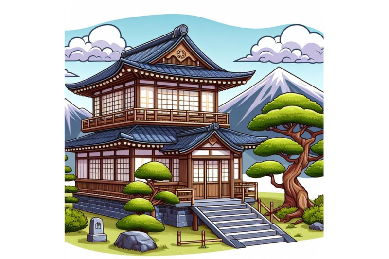 japan-traditional-house-with-some-trees