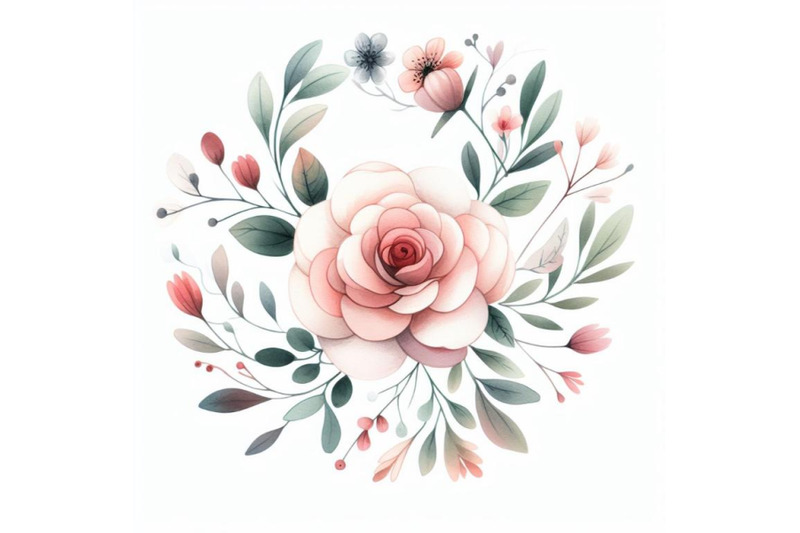 flower-watercolor-wreath