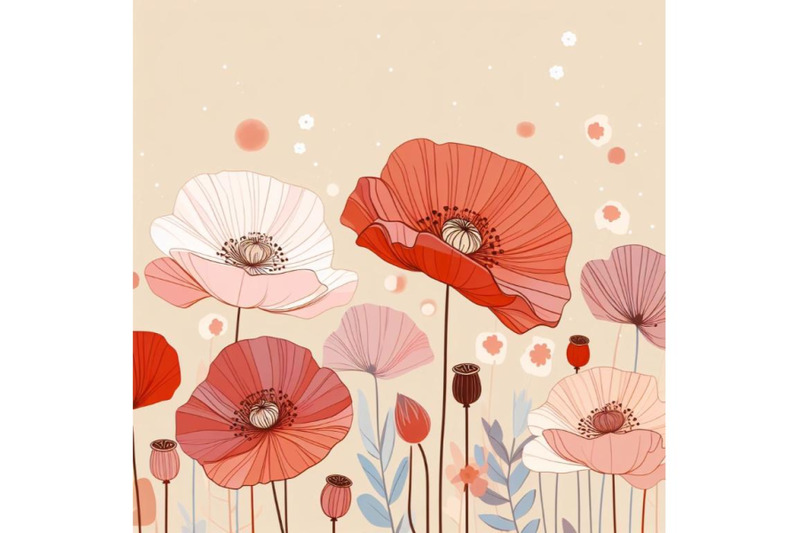 elegant-poppy-flower-background