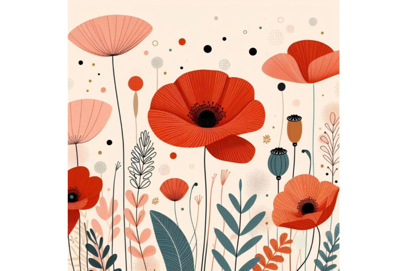 elegant-poppy-flower-background