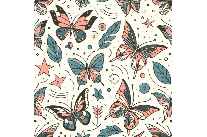 butterfly-line-art-seamless-pattern-flying-butterflies-on-minimal-sha