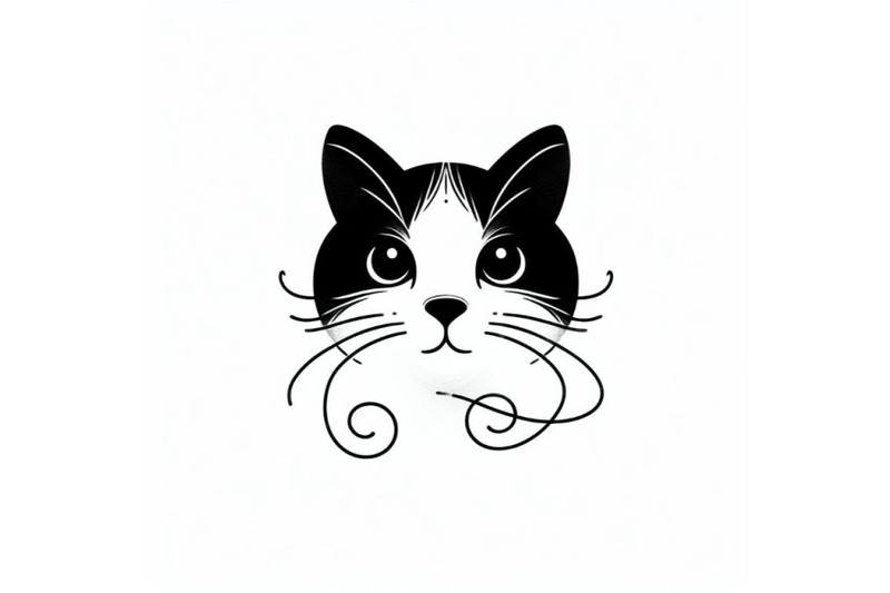 cat-minimalist-art-black-and-white-hand-drawn-modern-minimalistic-ico