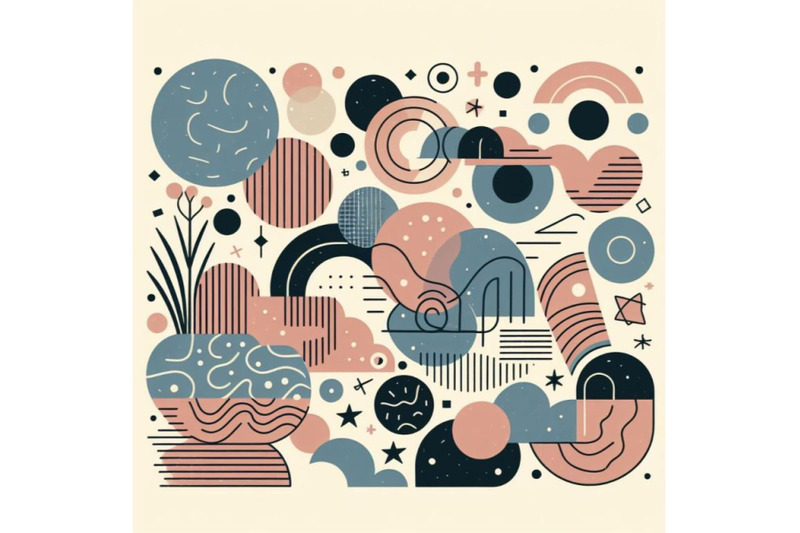 contemporary-shapes-rough-doodle-objects-hand-drawn-backgrounds