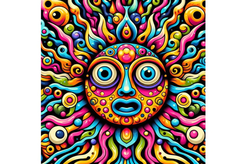 colorful-psychedelic-sun-face-art-unique-character