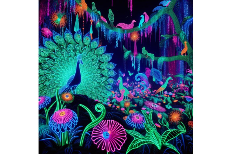 a-neon-lit-jungle-with-glowing-flora-and-fauna-exotic-peacock