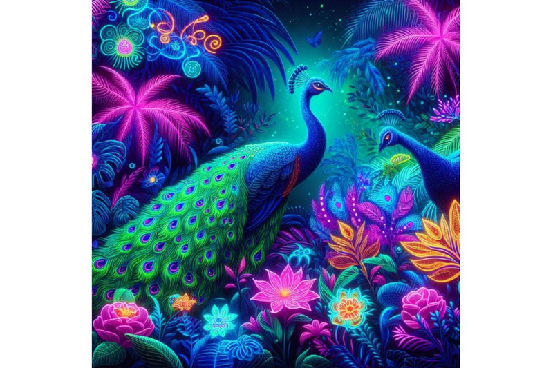 a-neon-lit-jungle-with-glowing-flora-and-fauna-exotic-peacock
