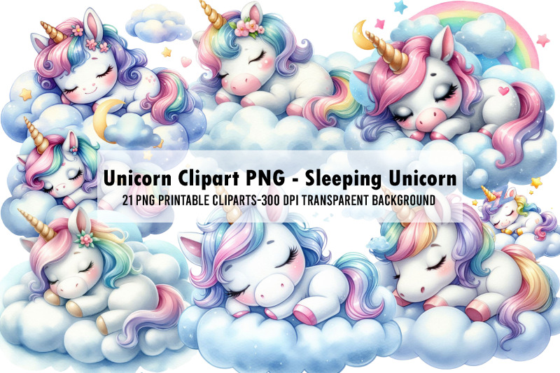 unicorn-clipart-png-sleeping-unicorn