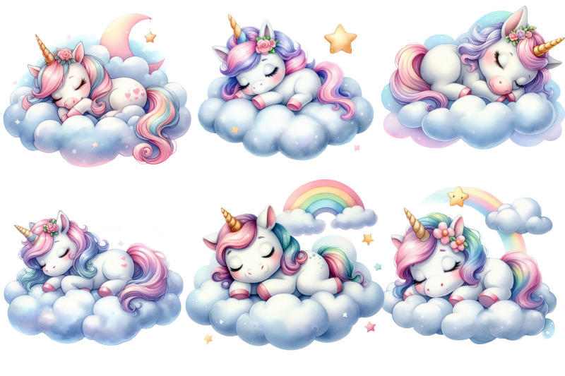 unicorn-clipart-png-sleeping-unicorn