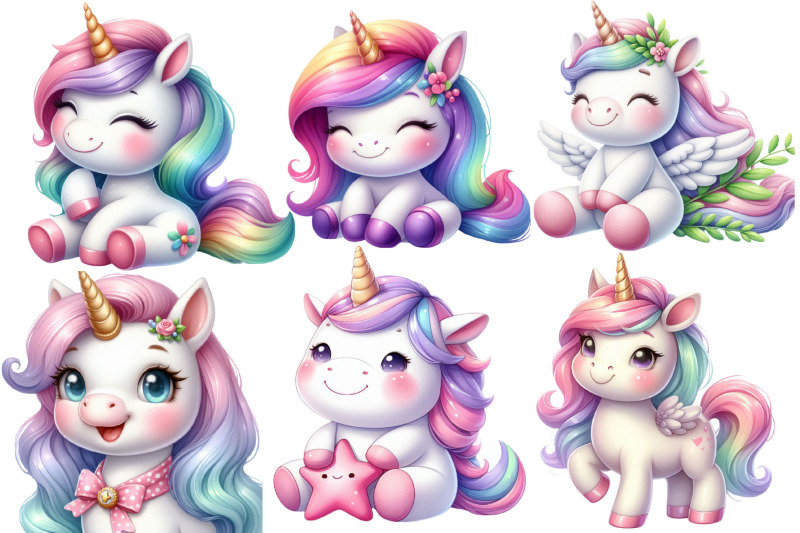 unicorn-with-smiling-clipart
