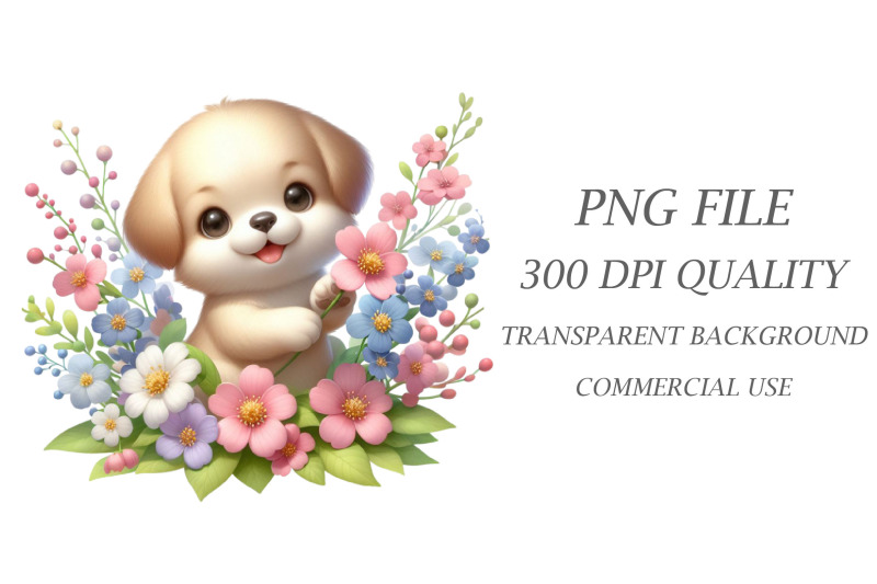 watercolor-spring-dog-clipart