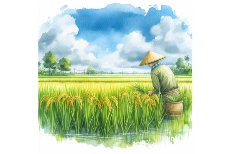 farmer-working-on-paddy-field