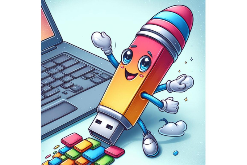 pendrive-cartoon-artwork