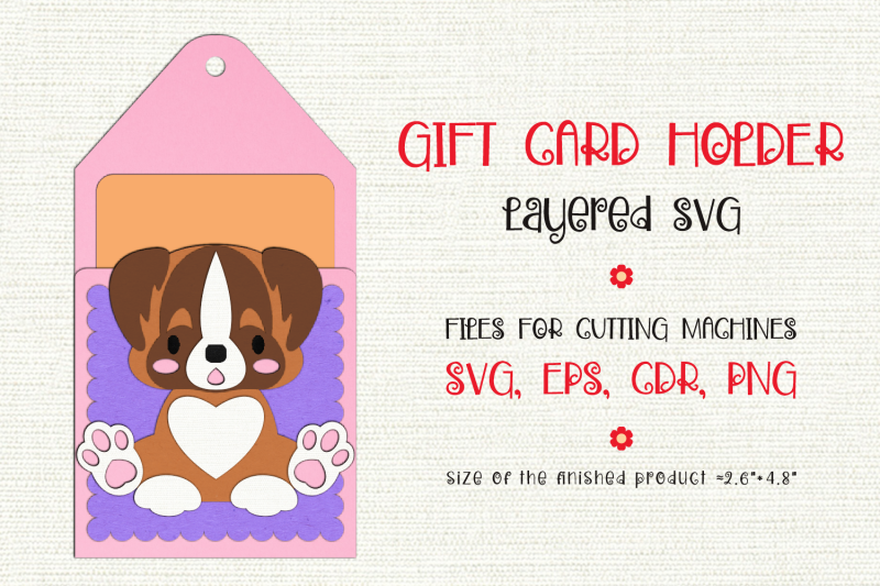 st-bernard-dog-gift-card-holder-paper-craft-template