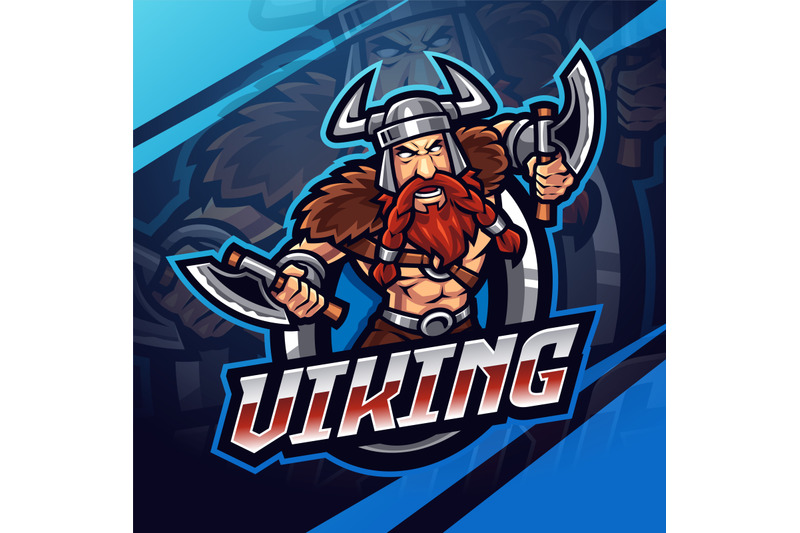 viking-esport-mascot-logo-design