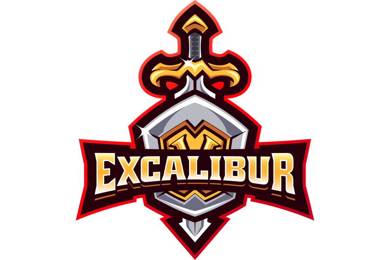 excalibur-esport-mascot-logo-design