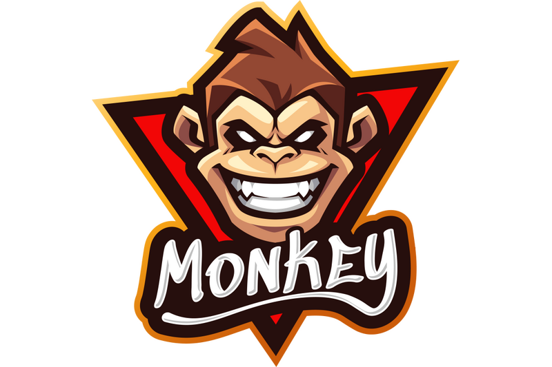 monkey-head-esport-mascot-logo-design