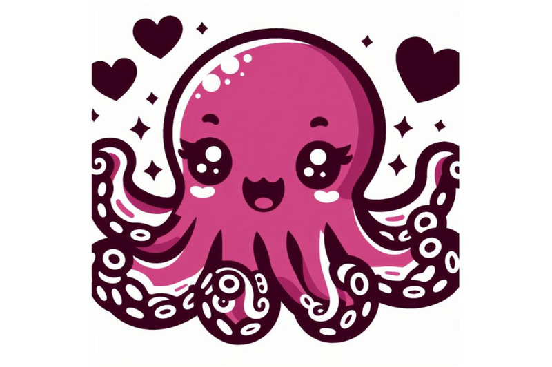 kawaii-very-a-cute-octopus-loved-silhouette