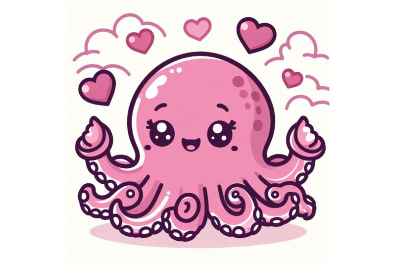 kawaii-very-a-cute-octopus-loved-silhouette