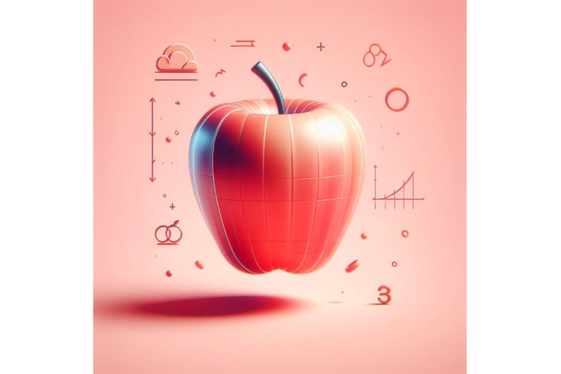 apple-pink-background-3d