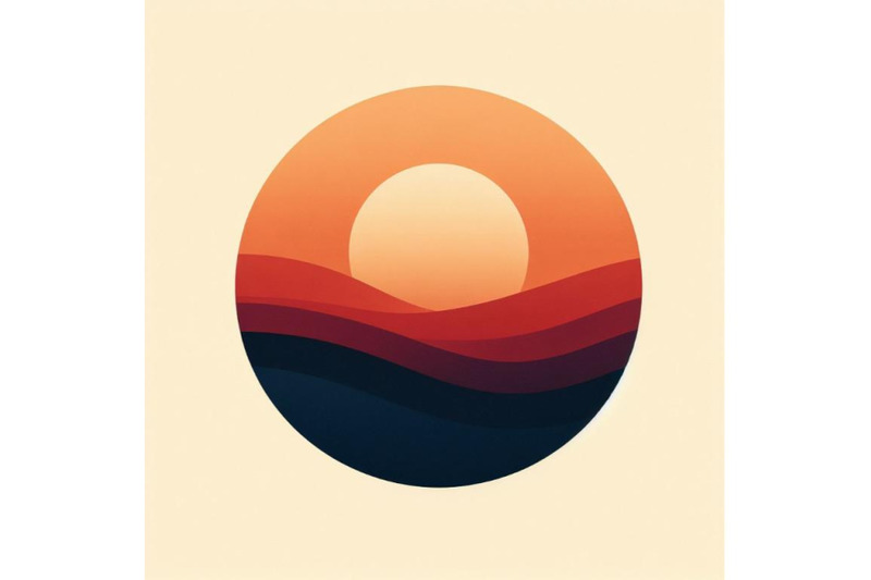 minimal-sunset-view-artwork