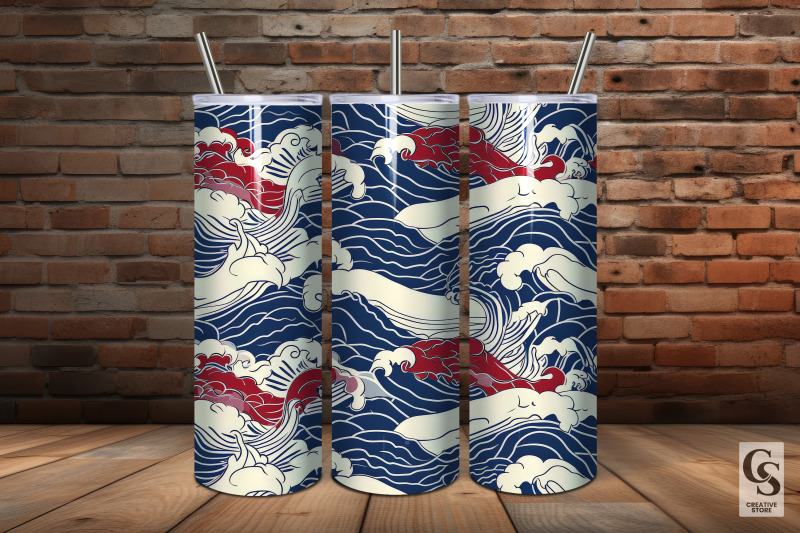 japanese-waves-seamless-patterns