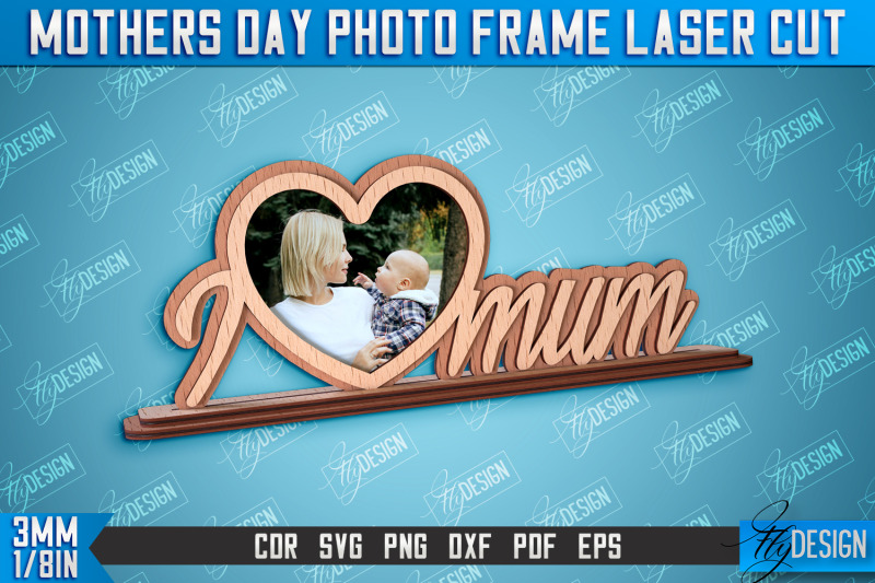 mothers-day-photo-frame-i-love-mom-home-design-cnc-file