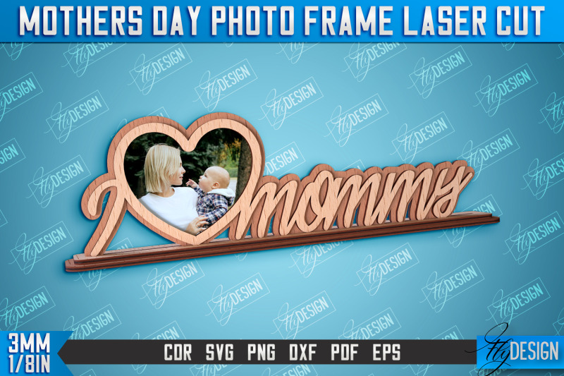 mothers-day-photo-frame-i-love-mom-home-design-cnc-file