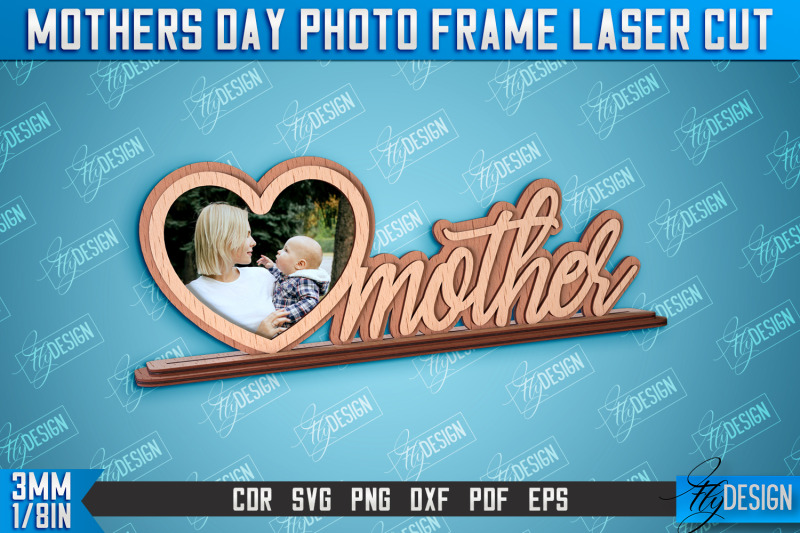 mothers-day-photo-frame-i-love-mom-home-design-cnc-file