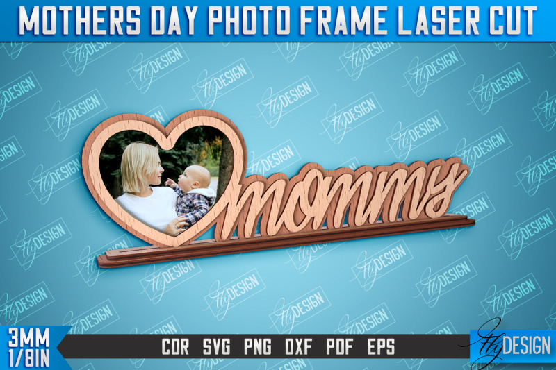 mothers-day-photo-frame-i-love-mom-home-design-cnc-file