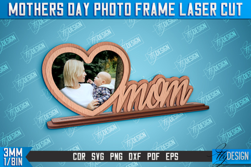 mothers-day-photo-frame-i-love-mom-home-design-cnc-file