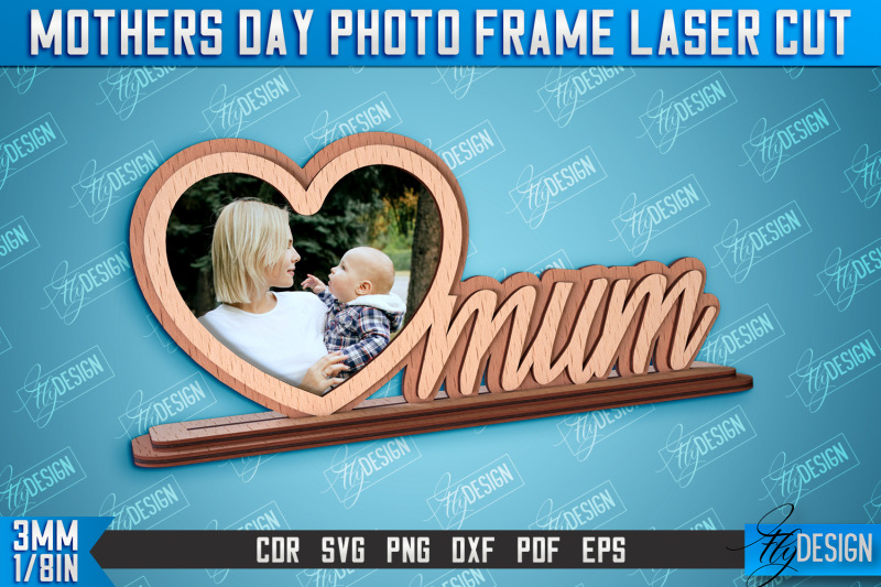 mothers-day-photo-frame-i-love-mom-home-design-cnc-file