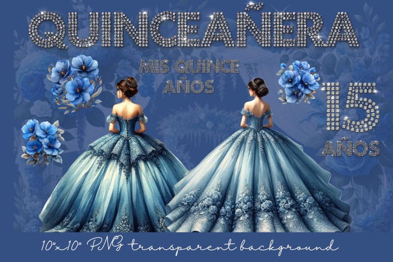 watercolor-blue-dress-quinceanera