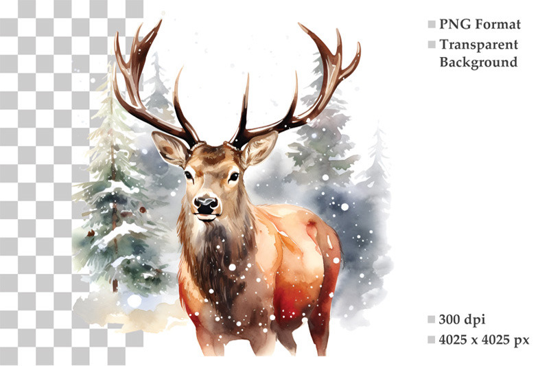 watercolor-reindeer-clipart